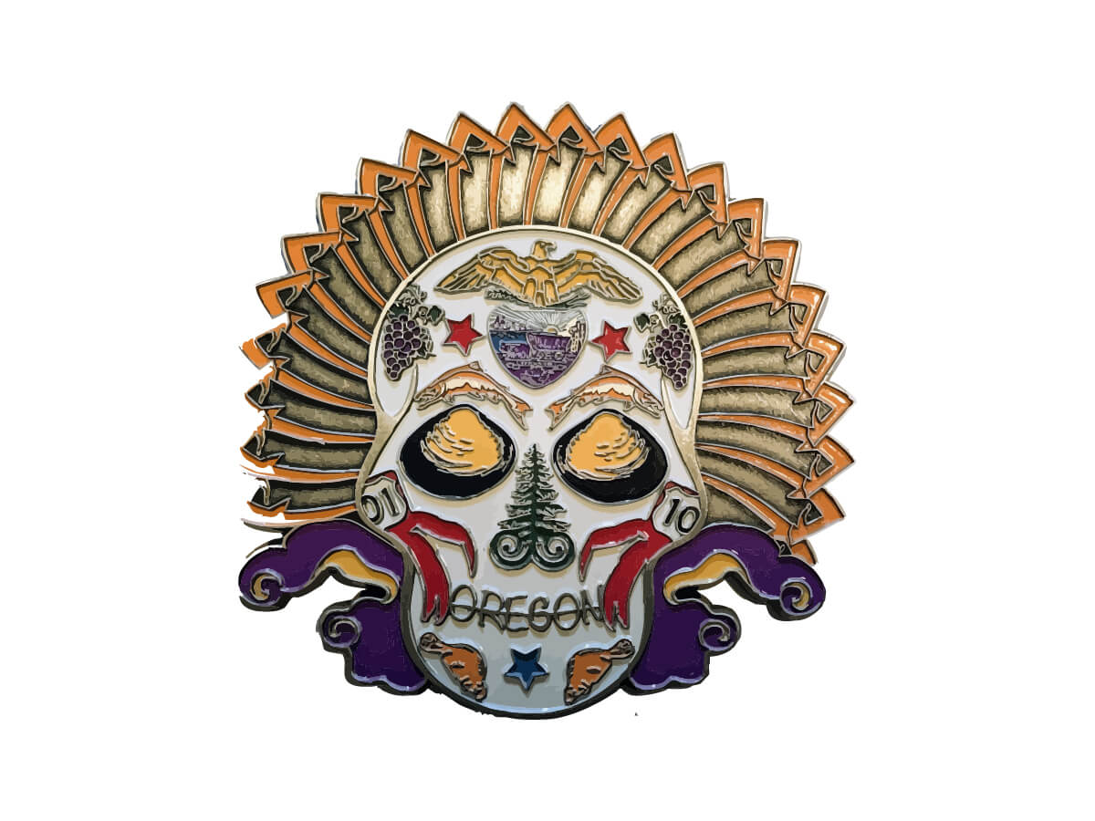 Dia de los Muertos Finisher Medal